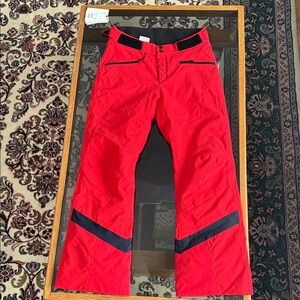 Womens red ski pants